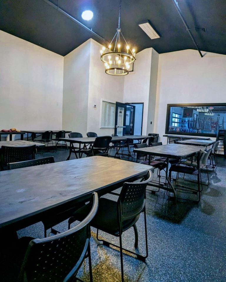 Private event space interior at Chillax Tap & Co in St. Peters, Missouri."