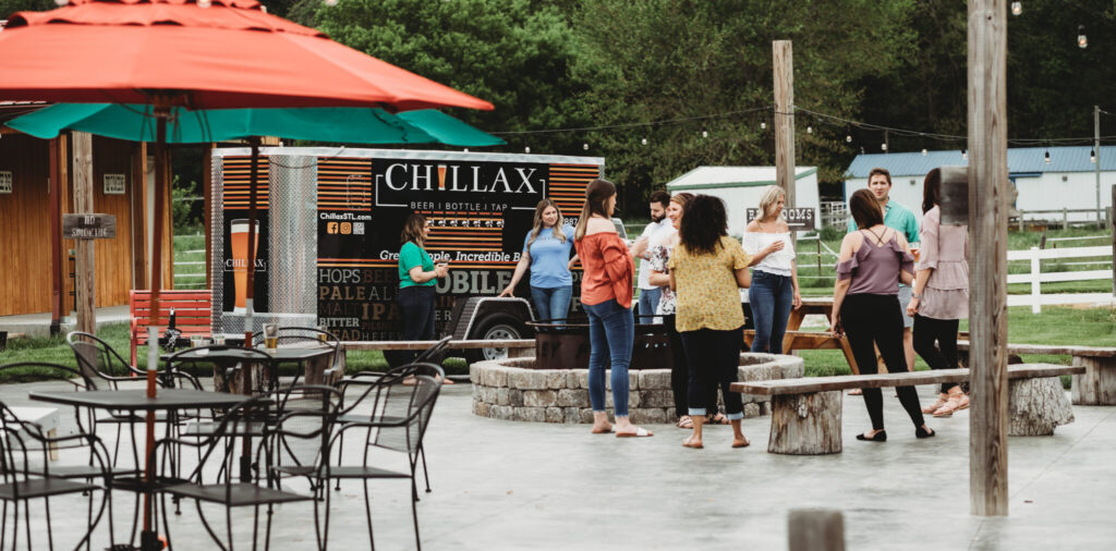 Chillax Mobile Bar craft beer trailer for weddings and St. Louis events